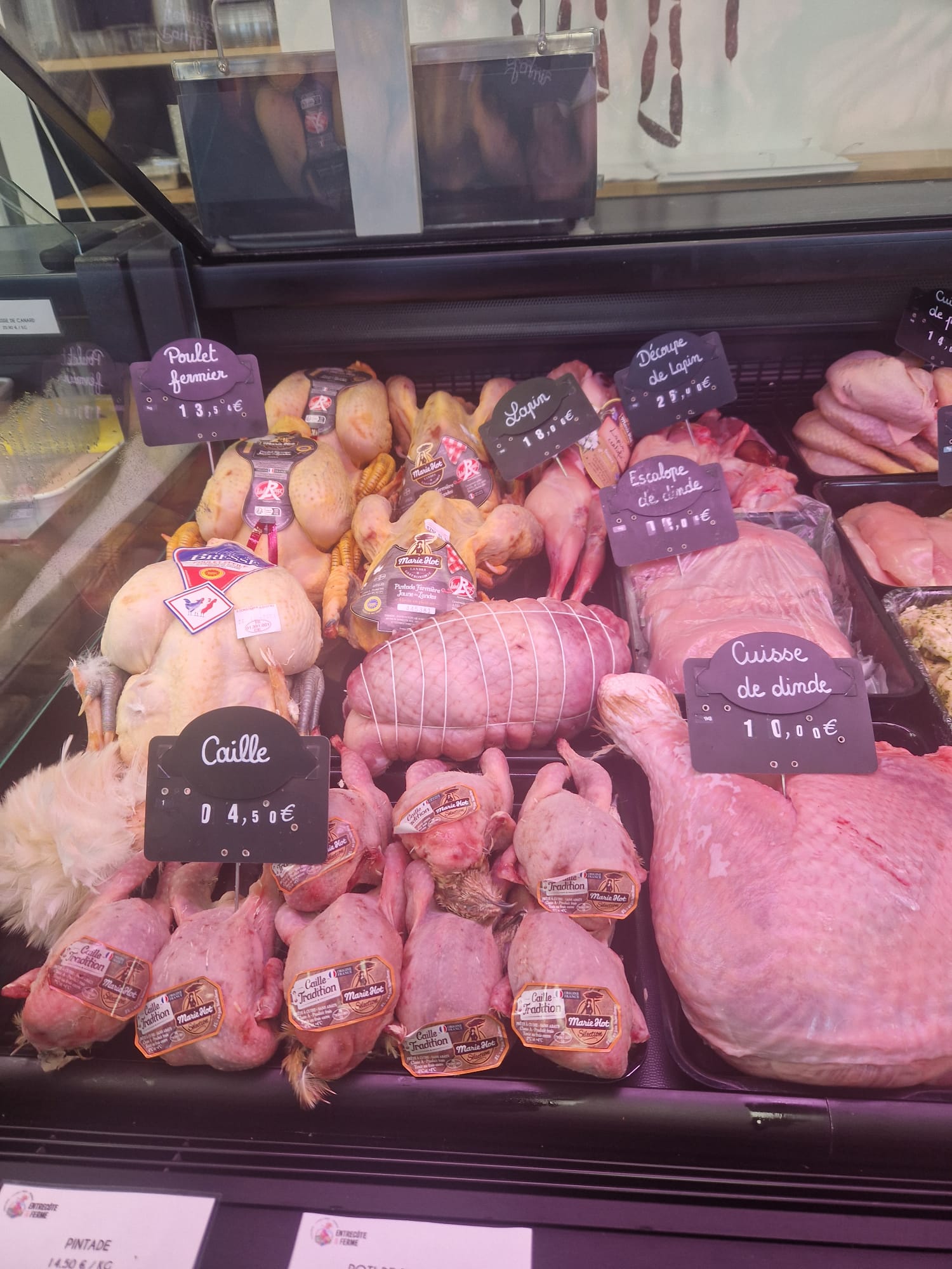 Vitrine de viande de porc Vitrine de viande de porc
